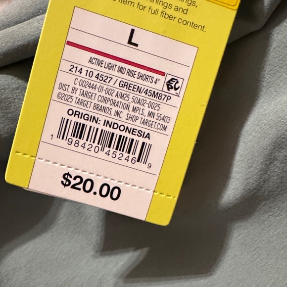 All in Motion Women's Athletic Shorts in Soft Blue - Picture 3 of 3